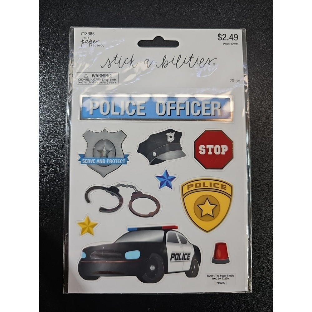 Stick A Bilities Police Officer Stickers